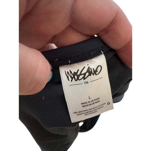 Mossimo Target Dark Gray Tie Sides Bathing Suit Bikini Bottom Women Sz L - Picture 7 of 7